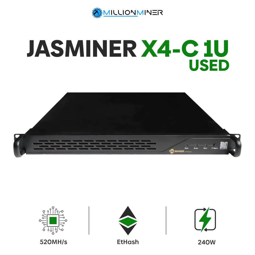 JASMINER X4-1U 5GB - (520 MH/s) Gebraucht