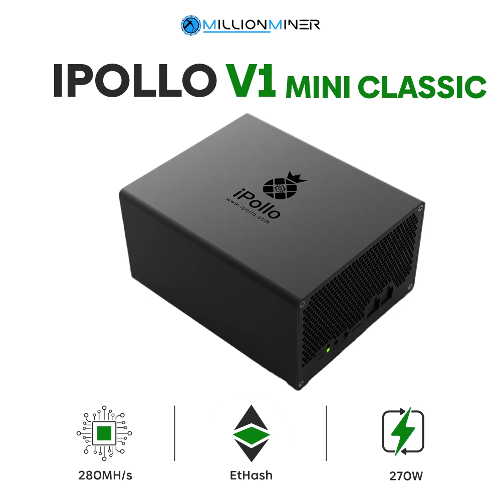 iPollo V1 Mini Classic Plus (280MH/s) Neuware